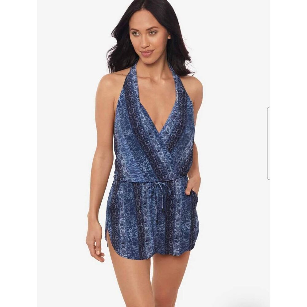 Magicsuit Ellie Swim Dress in Via Roma Size 10 NWT